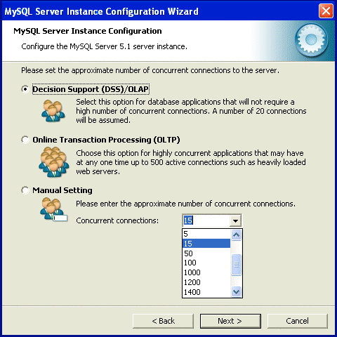 Installing MySQL Concurrent Connections Pic