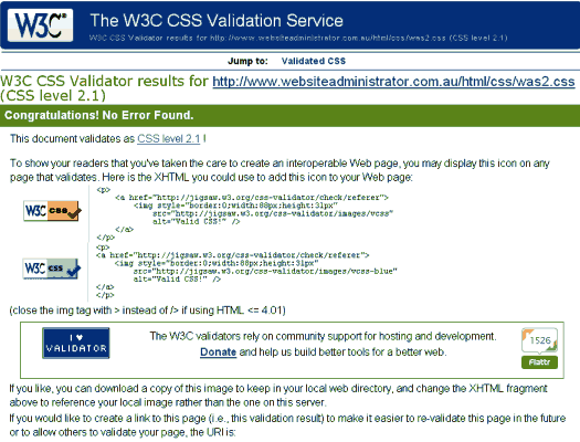 W3C Online HTML Validtaion Tool for the SEO